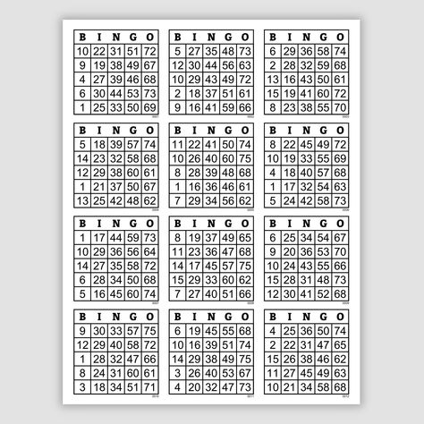 3600 Bingo Cards Pdf Download, 12 per page, No Free Space, Instant Printable Fun Party Game Bingo Cage, Custom Bingo Cards, Bingo Calls, Legal Terms, Printable Bingo Cards, Free Printable Bingo Cards, Free Bingo Cards, Online Bingo, Bingo Template