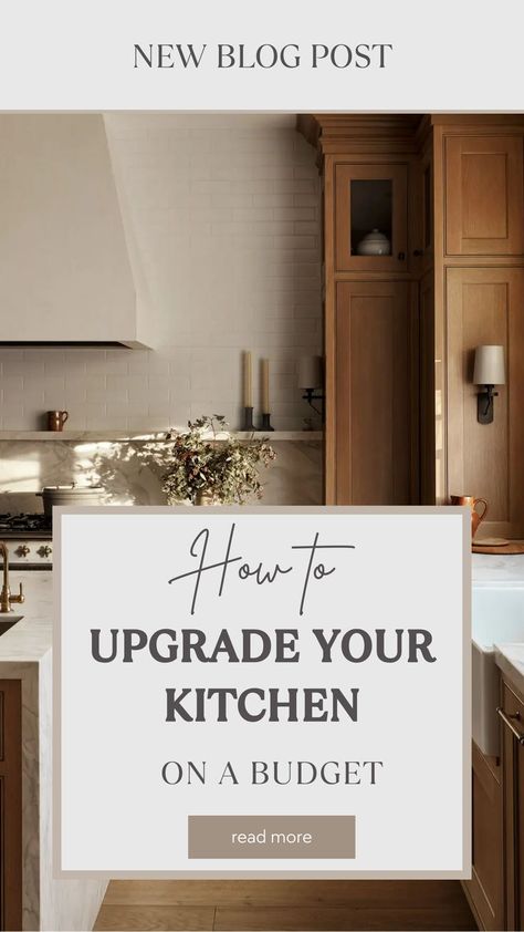 Kitchen Best Renovations For Resale, Kitchen Updates On A Budget Before After, Cheap Kitchen Upgrades, Updating A Kitchen On A Budget, Kitchen Renovations On A Budget, Budget Kitchen Renovation, Small Home Upgrades, Diy Kitchen Remodel On A Budget, Builder Grade Kitchen Makeover