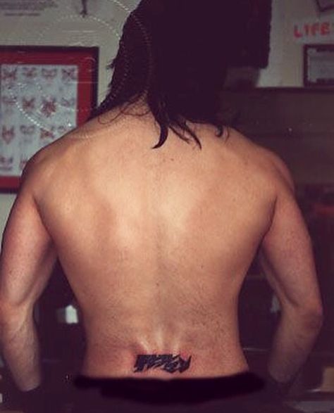 Danzig’s Devilman tattoo. Only tramp stamp I like Men With Tramp Stamps, Devilman Tattoo, Music Tramp Stamp, Danzig Tattoo, Danzig Album Cover, Glenn Danzig Misfits, Samhain Danzig, Danzig Misfits, Glenn Danzig