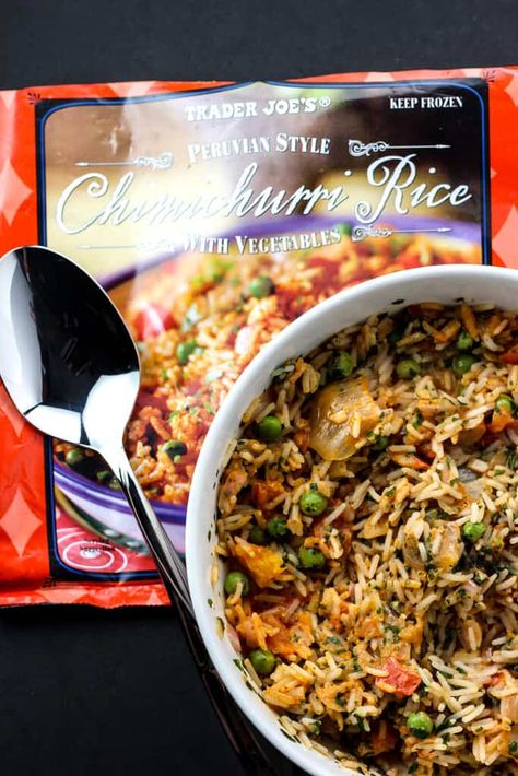 Trader Joe's Peruvian Style Chimichurri Rice review #traderjoes Chimichurri Rice, Trader Joes Recipes Dinner, Rice With Vegetables, Peruvian Style, Seafood Rice, Trader Joes Recipes, Vegetable Rice, Peruvian Recipes, Trader Joe’s