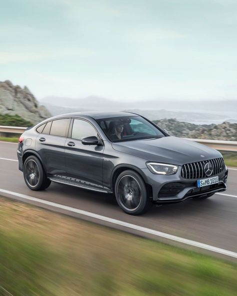 The 2020 Mercedes-AMG GLC 43 coupe and SUV get a decent power boost; the bigger twin-turbo 3.0-liter V-6 engine now cranks out 385 hp. Link… Mercedes Glc Coupe, Glc Coupe, Suv Trucks, Business Lifestyle, Twin Turbo, Mercedes Amg, To Grow, Mercedes Benz, Online Business