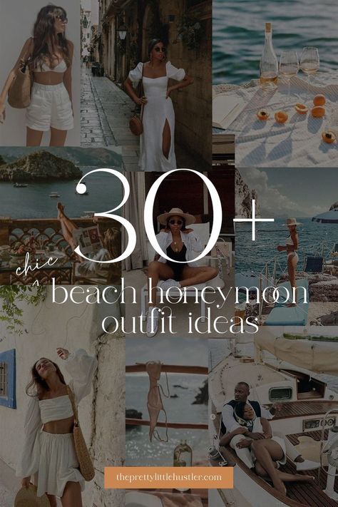 honeymoon outfit inspo, honeymoon outfit ideas, beach honeymoon, what to pack for honeymoon, honeymoon style guide Honeymoon Outfit Ideas Beach, Beach Honeymoon Outfits, Honeymoon Outfit Ideas, Honeymoon Swimsuit, Outfit Ideas Beach, Honeymoon Dress, Pretty White Dresses, Honeymoon Style, Beach Honeymoon