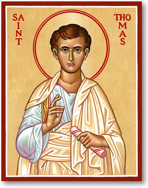 Saint Thomas the Apostle of India Monastery Icons, Catholic Icons, Thomas The Apostle, Saint Art, Religious Iconography, Saint Thomas, Catholic Pictures, Mount Athos, Ascended Masters