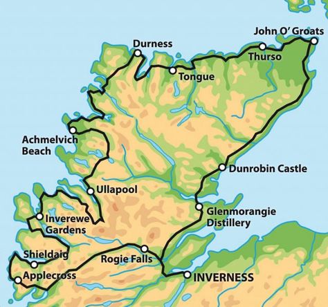 The North Coast Five Hundred - 7 Day Tour - Heart of Scotland Tours Nc500 Scotland, North Coast 500 Scotland, Achmelvich Beach, North Scotland, Scotland Vacation, Scotland Road Trip, North Coast 500, Scotland History, Scotland Map