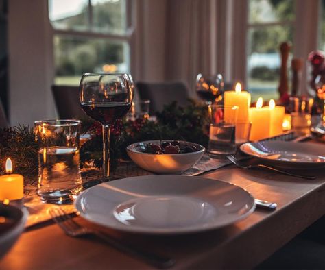 How to host a cosy dinner party in winter | Food To Love Flameless Candle Set, Fake Candles, Led Candle Decor, Electronic Candles, Halloween Christmas Decorations, Traditional Candles, Led Candle Lights, Flameless Led Candles, Led Tea Lights