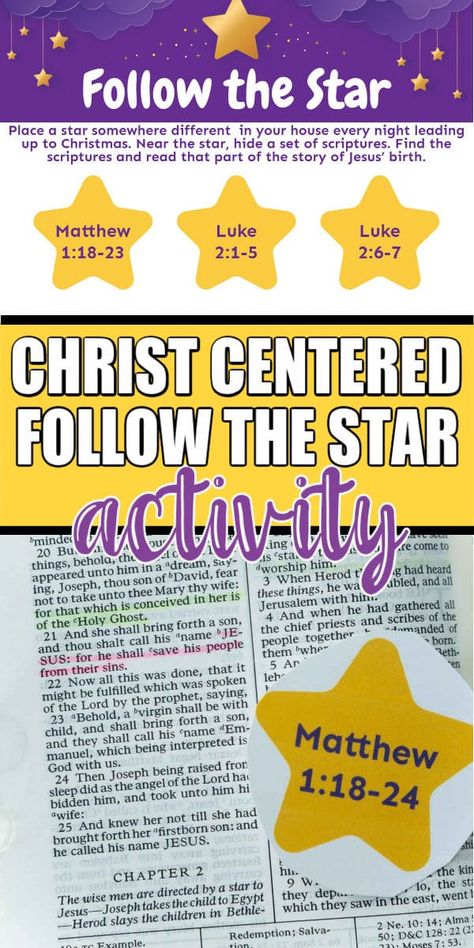 Lds Christmas Lesson, Star Activity, Christian Christmas Activities, Christmas Spiritual, Service Activities, Nativity Activity, Christmas Stories For Kids, Biblical Christmas, Lds Christmas