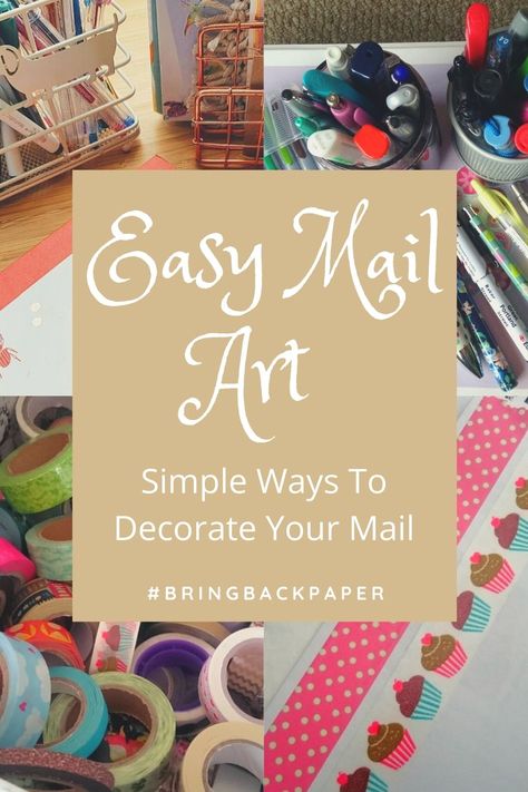 Easy To Mail Gift Ideas, Happy Mail Ideas Diy, Decorated Envelopes Snail Mail, Card Envelope Decorating Ideas, Envelope Art Simple, Decorate Envelope Ideas, Decorate An Envelope, Decorating Candle Holders, With Paper Ideas