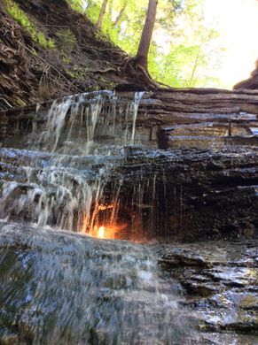 Eternal Flame Falls at Chestnut Ridge County Park – Orchard Park, New York - Atlas Obscura Quebec City Christmas, Orchard Park Ny, Eternal Flame, Autumn In New York, Hidden Places, Vacation Usa, Road Trip Usa, Wonderful Places, Vacation Spots