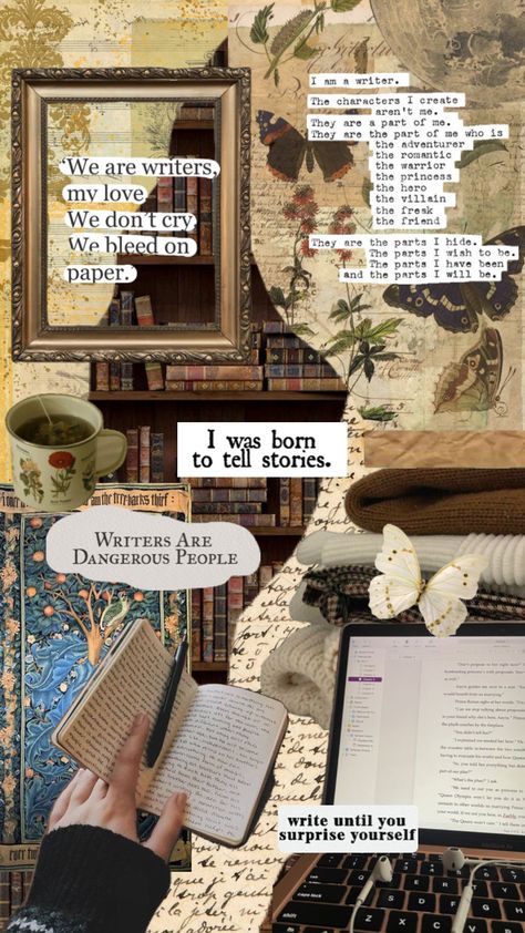 Aesthetic Writer Pictures, Writers Wallpaper Aesthetic, Writer Wallpaper Iphone, Writer Motivation Wallpaper, Writer Phone Wallpaper, Blog Writer Aesthetic, Play Writer Aesthetic, Writer Bedroom Aesthetic, Published Author Vision Board