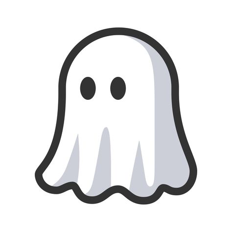 Ghost cute character icon. Happy Halloween holiday. Cute spooky ghost logo, creepy elements for web. Flat style icon for web design. High quality vector illustration for any design. Cute Gost Pic, Ghost Vector Illustration, Png Icons Halloween, Ghost Cute Art, Halloween Design Illustration, Character Design Ghost, Ghost Illustration Cute, Ghost Cartoon Cute, Halloween Cute Drawings