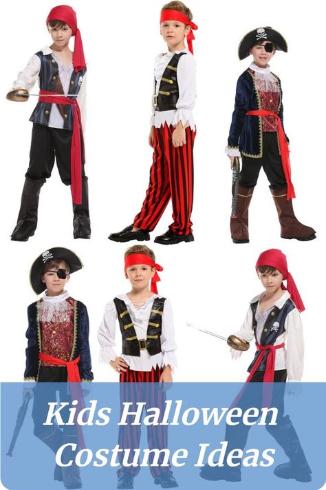 Childrens Pirate Costume, Captain Clothes, Caribbean Dress, Pirate Costume Kids, Pirate Costumes, Pirate Cosplay, Pirate Captain, Costume Ball, Boho Festival Fashion