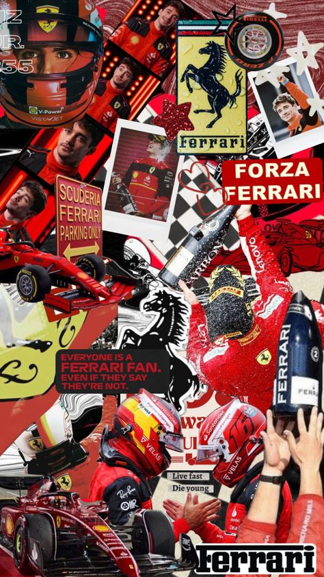 #formulaone #f1 #ferrarif1 #carlossainz #charlesleclerc #ferrari #forzaferrari 1% Wallpaper, Ferrari F1, Fast And Furious, Formula 1, Ferrari, Collage, Iphone