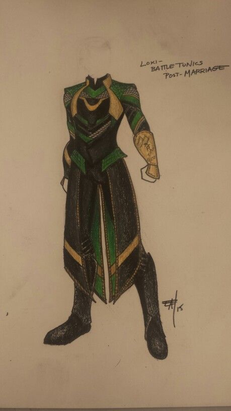 Loki battle tunics Loki Outfits Inspired, Loki Suit, Loki Outfit, Loki Dress, Loki Costume, Marvel Art Drawings, Suit Drawing, Loki Cosplay, Loki Avengers