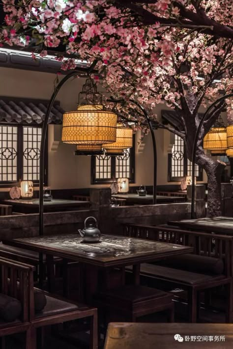 Chinese Bar Design, Asian Restaurant Interior Design, Chinese Cafe Design, Chinese Restaurant Interior Design, Restaurant Interior Design Modern, Chinese Restaurant Design, Modern Chinese Restaurant, Resturant Interior, Chinese Bar