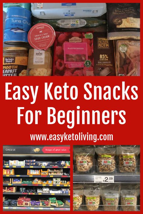 Easy Keto Snacks For Beginners – List of the Best Low Carb Snack Ideas and Quick Recipes To Make – with a video of tasty ketogenic snack foods. Store Bought Low Carb Snacks, Keto Snacks For Traveling, Keto Snacks Easy On The Go Store Bought, Keto Snack Boxes For Adults, Keto Snack Box Ideas, Snacks Without Carbs, Keto Snacks List, Snacks For Keto Diet, Low Carb Snack Ideas