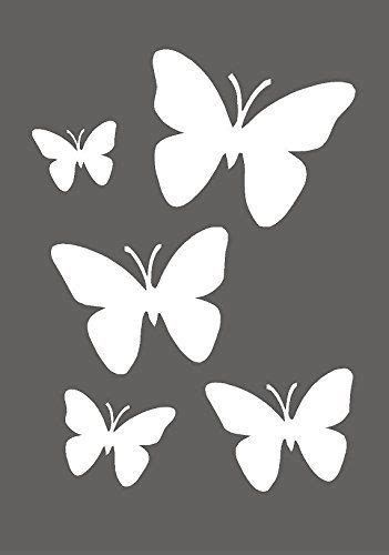 Stencil Of Butterfly, Wall Painting Butterfly, Stencils Design, Diy Stencil Patterns, Butterfly Wall Art Diy, Butterfly Stencils, Painting On Walls, Paint Stencil, Painting Butterfly