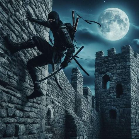 Ninja Poses, Dark Ninja, Stealth Suit, Dracula Untold, Japanese Warriors, Arte Ninja, Ninja Samurai, Ninja Art, Warrior Art