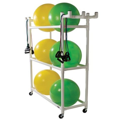 Stability Ball Cart | Storage Rack for Exercise Balls | Kettlebells USA® Gynecological Problems, Stationary Bicycle, Exercise Balls, Stair Climber, Ball Storage, Ball Chair, Basketball Workouts, Stability Ball, Yoga Ball