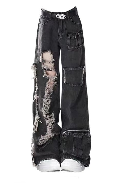 grunge black ripped jeans, grunge aesthetic clothes, grunge outfits, png jeans, black baggy jeans Grunge Outfits Png, Ripped Jeans Grunge, Aesthetic Clothes Grunge, Grunge Aesthetic Clothes, Jeans Grunge, Clothes Grunge, Black Ripped Jeans, Punk Outfits, Comfy Fashion