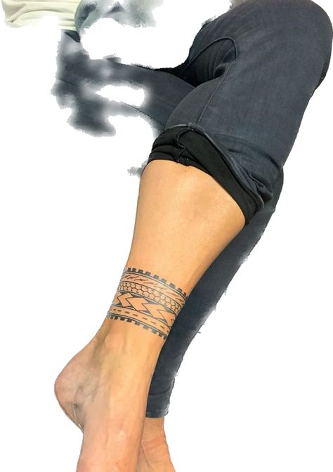 Native Ankle Tattoo, Ankle Bracelet Tattoo For Men, Samoan Ankle Tattoo, Ankle Cuff Tattoo Men, Malu Samoan Tattoo, Samoan Ankle Tattoo For Women, Hawaiian Ankle Tattoo, Panama Tattoo Ideas, Polynesian Ankle Tattoo