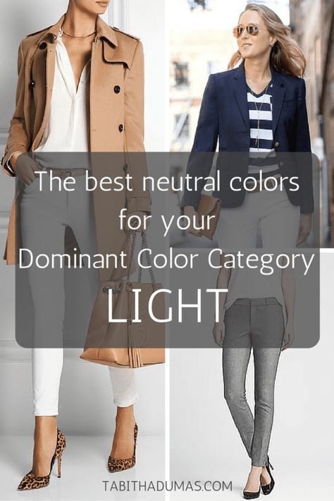 The best neutrals for your Color Code Toned Spring, Light Spring Color Palette, Light Summer Color Palette, Inverted Triangle Outfits, Neutral Color Outfits, Colour Season, Light Palette, Light Spring Colors, Color Knowledge