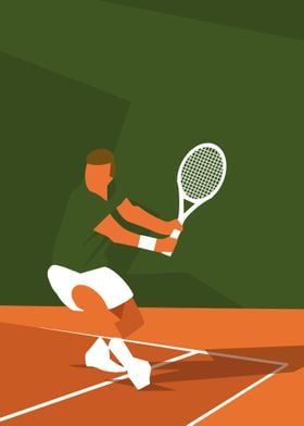 Displate is a one-of-a-kind metal poster designed to capture your unique passions. Sturdy, magnet mounted, and durable – not to mention easy on the eyes! Tennis Posters, Tennis Art, Tennis Photos, Deco Paint, Body Action, Health Icon, Tennis Fan, Tennis World, Golf Brands