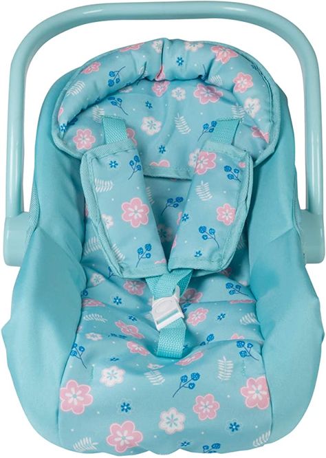 Amazon.com: Adora Baby Doll Car Seat - Flower Power Car Seat Carrier, Perfect Doll Accessory That Fits Dolls Up to 20 inches: Toys & Games Doll Car Seat, Baby Car Seats Newborn, Baby Doll Car Seat, Baby Doll Furniture, Baby Doll Carrier, Baby Doll Strollers, Baby Doll Nursery, Baby Doll Toys, Doll Carrier