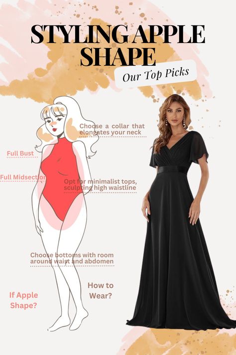 Amazon find, affordable elegant Minimalist one-piece dress. Tips for Styling your apple body type.
choose a collar that elongates your neck. opt for minimalist tops, sculpting high waistline. choose bottoms with room around waist and abdomen... Dress For Apple Shape, Minimalist Tops, Apple Body Shape, Apple Body Type, Coffee Date Outfits, Minimalist Top, Dress Tips, Apple Body Shapes, Pear Body