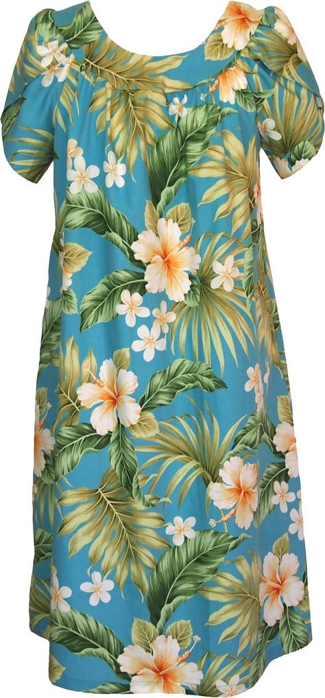 RJC Women's Full Bloom Tropical Tea Length Hawaiian Muumuu House Dress Blue Medium* Click image to review more details. (This is an affiliate link) #womencasualdresses Hawaiian Muumuu, Muumuu Dress, Tea Length Dresses, House Dress, Mid Dresses, Plus Dresses, Tea Length, Dress Blue, Women's Fashion Dresses