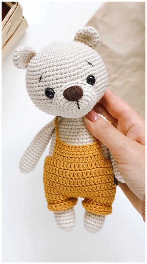 Amigurumi Bear with Bag Free Pattern - Free Amigurumi Amigurumi Teddy Bear Free Pattern, Teddy Bear Crochet Pattern Free, Crochet Bear Pattern Free, Bear Crochet Pattern Free, Crochet Bear Free Pattern, Amigurumi Bear Free Pattern, Teddy Bear Amigurumi Free Pattern, Bear Amigurumi Free Pattern, Toys Quotes