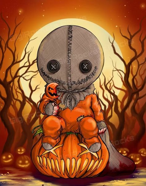 Sam - Etsy Trick Or Treat Movie, Thunder Buddies, Trick Or Treat Sam, Sam Trick R Treat, Happy Halloween Pictures, Halloween Kunst, Horror Artwork, Trick R Treat, Movie Moments