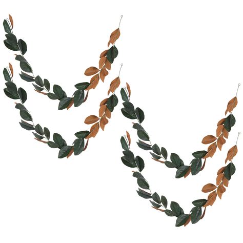 4 Pack: 6ft. Magnolia Leaf Garland by Ashland® | Michaels Magnolia Leaf Garland, Boxwood Garland, Magnolia Garland, Large Christmas Wreath, Magnolia Leaf, Pinecone Garland, Artificial Branches, Make A Door, Artificial Christmas Garland