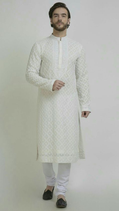 Kurta Designs For Wedding, India Fashion Men, Man Dress Design, Georgette Kurta, Wedding Kurta, Boys Kurta Design, Wedding Kurta For Men, Groom Dress Men, Indian Groom Wear