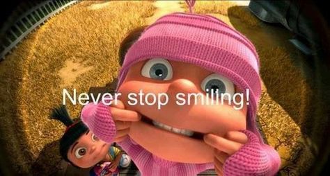 Never Stop Smiling Pictures, Photos, and Images for Facebook, Tumblr, Pinterest, and Twitter Never Stop Smiling, Funny Minion Pictures, Minion Pictures, Happy Birthday Funny, Minion Quotes, Minions Funny, Despicable Me, Funny Cute, Baby Names