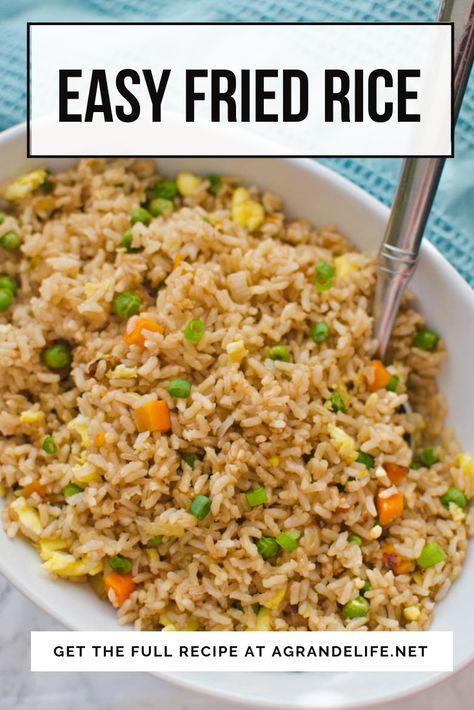 Fried Rice Recipe Without Vegetables, Quick Rice Lunch, How To Cook Chinese Rice, How Do You Make Fried Rice, Chinese Fry Rice Recipe, Fried Rice Without Vegetables, Refried Rice Recipes Chinese, Beef Fried Rice Recipe Easy, Quick Fried Rice Recipe