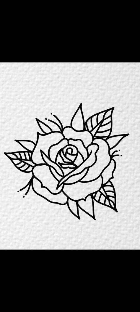 Easy Female Tattoos, Tattoo Idea Outlines, Tattoo Drawing Inspiration, Owl Outline Tattoo Simple, Tatoos Drawing Sketches, Tattoos For Beginners Ideas, Rose Drawing Simple Tattoo Ideas, Simple Tattoo Practice, Beginner Tattoos Ideas Simple