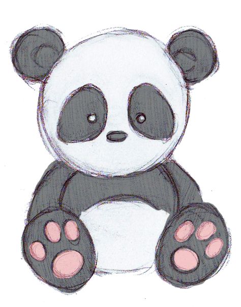 Cute-Panda by ItzAmandaYay on deviantART Toys, Animals, Pink, A Drawing, Panda Bear, Teddy Bear, Mario Characters, Deviantart, Black And White