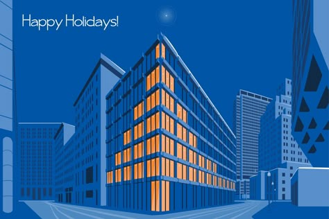 Gallery of Best Submissions to the 2017 Architecture Holiday Card Challenge - 40 Christmas Architecture Card, Architecture Holiday Card, Architectural Christmas Card, University Holiday Card, Architect Christmas Card, Corporate Holiday Card Design, Architecture Christmas Card, Company Holiday Card Design, Holiday Cards Design