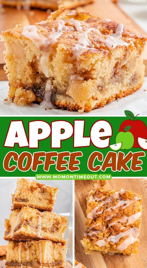 Coffee Cake For Two, Cake Mom, Apple Coffee Cake, Crumb Cakes, Cake For Two, Apple Coffee, Coffee Cake Recipes Easy, Apple Coffee Cakes, Mom On Timeout