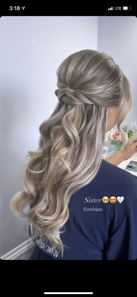 Debs Hairstyles, Prom Hair Up, Blonde Wedding Hair, Pageant Hair, Bridesmaid Hair Long, Bridesmaid Hair Makeup, Wedding Hairstyles Bride, Ball Hairstyles, Prom Hairstyles For Long Hair