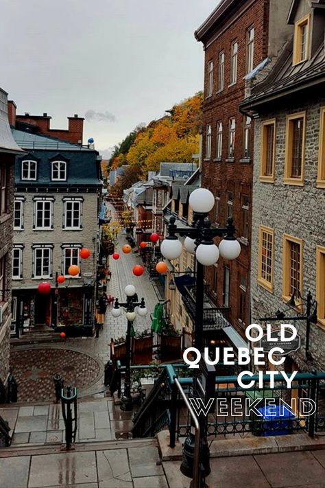 Old Quebec City Walking Tour, Old Town Quebec City, Old Quebec City Summer, Quebec City Summer, Old Quebec City, Puzzle Ideas, Real Castles, Samuel De Champlain, Canada Vacation