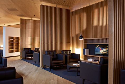 Pilot Lounge, Airport Vip Lounge, Bureau Open Space, First Class Lounge, Salas Lounge, Air Lounge, Interior Kantor, Lounge Interiors, Timber Slats