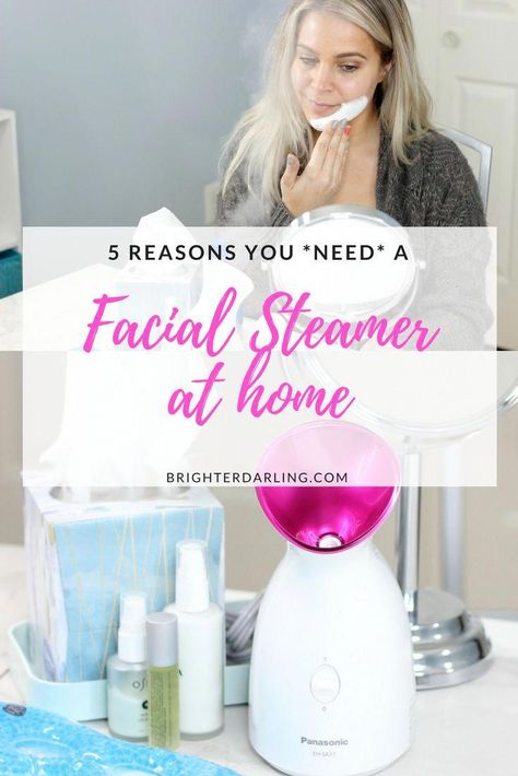 Steam Facial At Home, At Home Facial, Home Facial, Face Steamer, Hair Steamers, Spa Prices, Facial Treatments, Facial Steaming, Homemade Facials