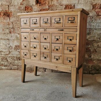 Small Apothecary, Card Catalog Cabinet, Apothecary Cabinet, New Cabinet, Diy Cabinets, Cabinet Making, Apothecary, Storage Cabinets, Antique Furniture