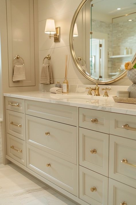 15 Neutral Bathroom Decor Ideas That Are Actually Genius Neutral Bathroom Decor Ideas, Master Bath Ideas, Neutral Bathroom Decor, Girly Bathroom, French Country Bathroom, Neutral Bathroom, Bathroom Inspiration Modern, Beige Bathroom, Guest Bathrooms