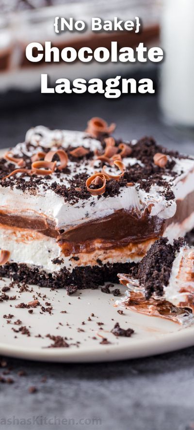 Chocolate Lasagna Cake, Lasagna Cake, Chocolate Lasagna Dessert, Chocolate Lasagna Recipe, Desserts Oreo, Cheap Desserts, Desserts Gluten Free, Desserts Summer, Bbq Summer