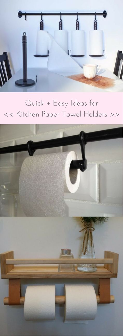 Ideas for kitchen paper towel holder http://www.ikeahackers.net/2017/09/ideas-kitchen-paper-towel-holder.html Kitchen Paper Towel Holder Ideas, Paper Towel Holder Ideas, Towel Holder Ideas, Ikea Wishlist, Kitchen Tile Diy, Table Top Kitchen, Towel Holder Diy, Kitchen Paper Towel Holder, Diy Projects For Men