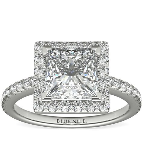 Princess Wedding Rings, Princess Cut Halo, Wedding Rings Princess Cut, Engagement Rings Princess, Diamond Ring Princess Cut, Cushion Cut Engagement Ring, Princess Cut Engagement Rings, Princess Cut Rings, Engagement Ring Diamond Cut