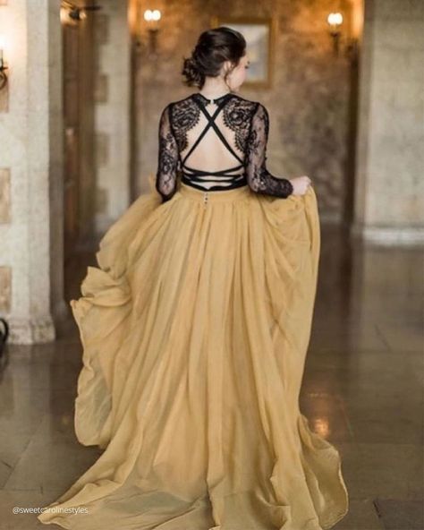 Gold Lace Wedding Dress, Gold Wedding Dresses, Wedding Bodysuit, Gold Wedding Gowns, Yellow Wedding Dress, Black And Gold Wedding, Wedding Dresses A Line, Gold Wedding Dress, Sweet Caroline