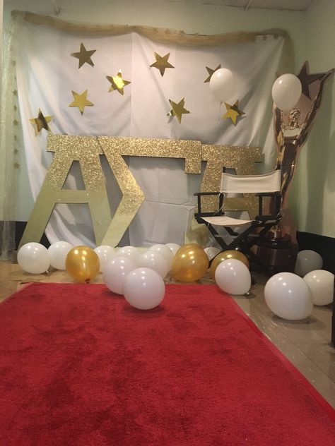 Hollywood Theme recruitment alpha Sigma alpha Hollywood Bid Day Theme, Old Hollywood Sorority Formal, Recruitment Themes, Recruitment Ideas, Sorority Formal, Gatsby Theme, Bid Day Themes, Hollywood Theme, Alpha Sigma